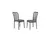 Industrial Grey Linen Chairs (2 Chairs)
