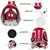 AJY Pet Clear Cat Backpack Carrier Red