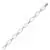 10K Silver Oval Shaped Link Bracelet - 5.2gm