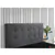 True Contemporary Drew Full Dark Grey Tufted Linen Platform Bed