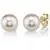 Freshwater Cultured Pearl Earrings for Women with 14K Gold White Gold