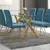 Lucy Dining Table - Gold