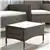Rattan Outdoor Seating Set with Patio Table Grey
