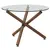 Kaden/Anna 3Pc Dining Set - Walnut Table/Walnut & Beige Chair