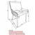 Kaden/Anna 3Pc Dining Set - Walnut Table/Walnut & Beige Chair