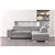 Urban Cali Pasadena Sectional Sofa with Right Storage in Thora Stone