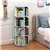 4 Tier 360° Rotating Stackable Shelves Bookshelf Organizer(Blue)