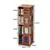4 Tier 360° Rotating Bookshelf Multi-Tier Display Rack Organizer(Brown