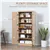 70'' 4-Door Kitchen Pantry Storage Cabinet w/6-tier Shelves, Natural