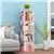 4 Tier 360° Rotating Stackable Shelves Bookshelf Organizer(Pink)