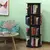 4 Tier 360° Rotating Stackable Shelves Bookshelf Organizer(Black)