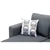 Reversible Sofa Sectional Small Grey Fabric W Accent Pillows