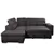 Urban Cali Pasadena Sectional Sofa with Left Storage in Noble Cement