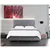 True Contemporary Charlotte Full Grey Tufted Linen Platform Bed