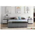 True Contemporary EZ Base Twin Grey Platform Bed with 1 Storage Drawer