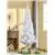 6.9 ft Christmas Tree Gift Holiday Decoration w/ Stand White
