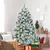 6ft Snow Flocked Artificial Christmas Tree, Unlit Full Fir Tree