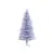 5ft Pre-Lit LED Optical Fiber Christmas Tree w/ Stand White