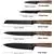Gsantos Japan-Designed High Carbon Coating Knife Set 6Pcs