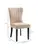 Modern Dining Chairs Set of 2, Linen-Touch Fabric Accent Chairs, Wingb