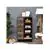 Retro 4-Drawer Dresser Storage Cabinet with 4-Tier Shelves for Living