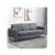 Modern 3 Seat Sofa, Linen Upholstered Cozy Padded Couch with Steel Leg
