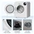 HOMCOM Compact Laundry Dryer Machine w/ 7 Drying Modes 1300 W for Dorm