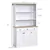 HOMCOM Freestanding Kitchen Pantry Hutch Bookcase Drawers & Cabinets