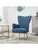 Blue  Velvet Accent Chairs, Modern Living Room Chair, Tall Back Leisur