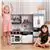Kids Wooden Kitchen Playset with Cookware Accessories