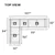 Aparan 4-Piece L Shape Modular Sectional Sofa Covers in Navy Polyfiber