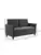 Upholstered Loveseat, 55'' Sofa Couch with Armrest, Double Sofa with S