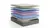 GB Bundle Classic 11' Foam Mattress & 2 Faux Down Pillows - King