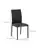 Modern Dining Chairs Upholstered Faux Leather Accent Chairs with Metal