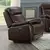 Brown Genuine Leather Power Recliner Chair w USB Chargers
