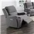 Soft Grey Fabric Power Recliner Chair w USB Chargers