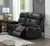 Black Genuine Leather Power Recliner Loveseat w USB Chargers