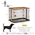 Steel Dog Crate Cage, Puppy Kennel,Door, No Leak Tray, 35”x22.5”x23.5”