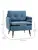 Accent Chairs with Cushioned Seat and Back, Upholstered Fabric Armchai