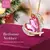 Rose Gold Plated Love Heart Pendant Necklace Pink Crystal