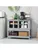 Modern Sideboard, Glass Door Buffet Cabinet with Storage Drawers, and