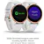 Garmin Vivoactive 4S Smaller-Sized GPS Smartwatch Rose Gold White Band
