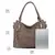 Medium PU Leather Top-handle Satchel Bags Brown