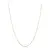 18 Inch 14K White Gold Chain Pendant Necklace, 1 mm Wide