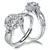 Elegant Platinum Ring for Women, Flower