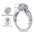 Elegant Platinum Ring for Women, Flower