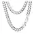 Sterling Silver Curb Chain, 45 cm