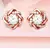 Rose Gold Plated Sterling Silvver Earrings with CZ