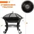 KingSo 22” Steel Outdoor Wood Burning Fire Pit