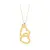 Diamond 14K Solid Gold Heart Necklace with 18 Inch Length Chain
